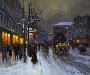 愛德華 科爾特斯 Boulevard de la Madeleine, Winter